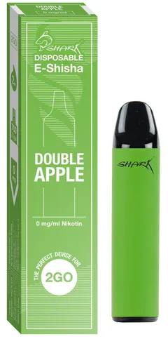 Shark Double Apple Einweg E-Zigarette Vape 0mg (1 Stück)