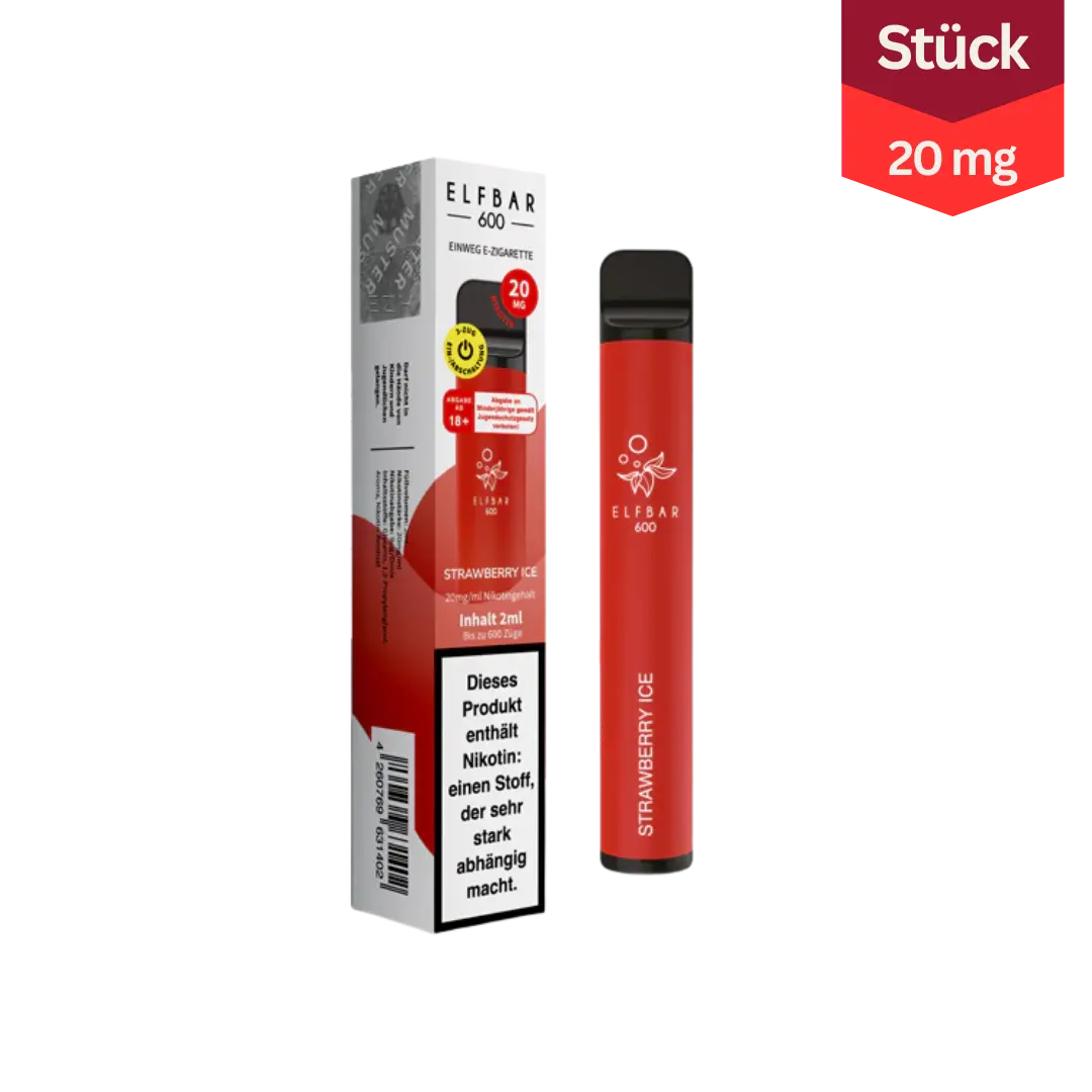 Elfbar 600 Strawberry Ice 20mg