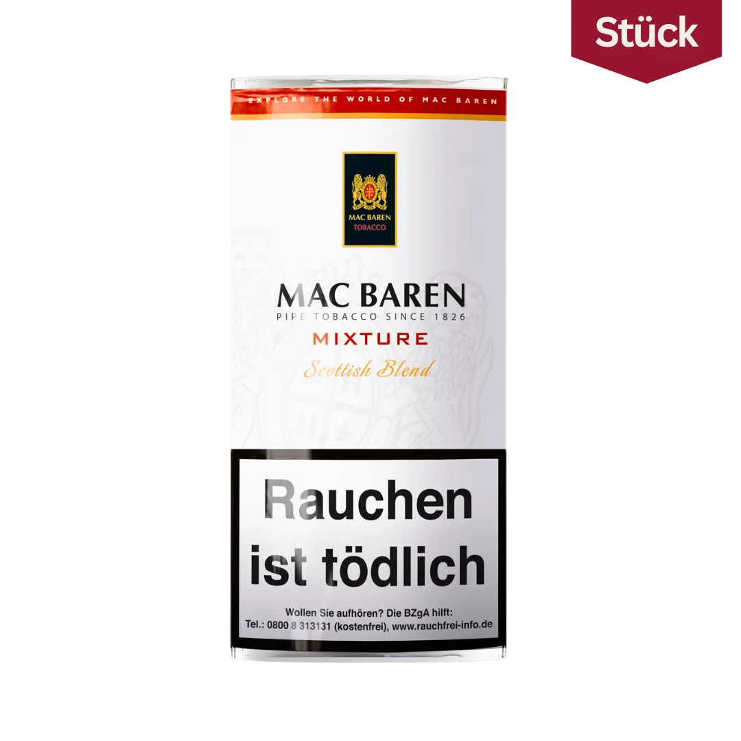 Bundle: Mac Baren Mixture Scottish Blend Tabak Pfeifentabak Pouch (5x50g)