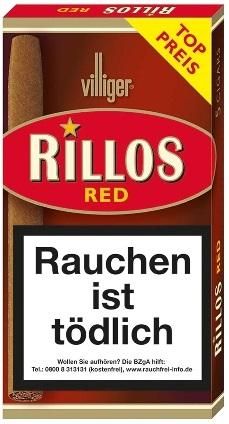Villiger Rillos Red sweet Zigarillo Stange (10x5 Stück)