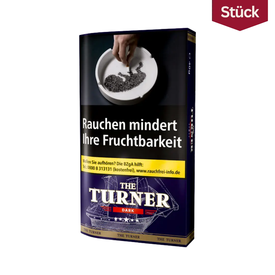The Turner Dark Feinschnitt Tabak Pouch (40g)