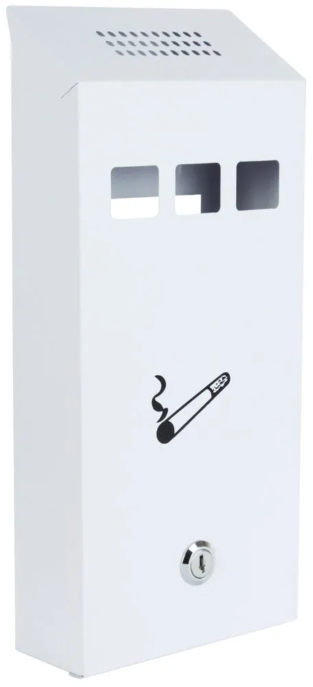 Wandaschenbecher Mailbox weiß