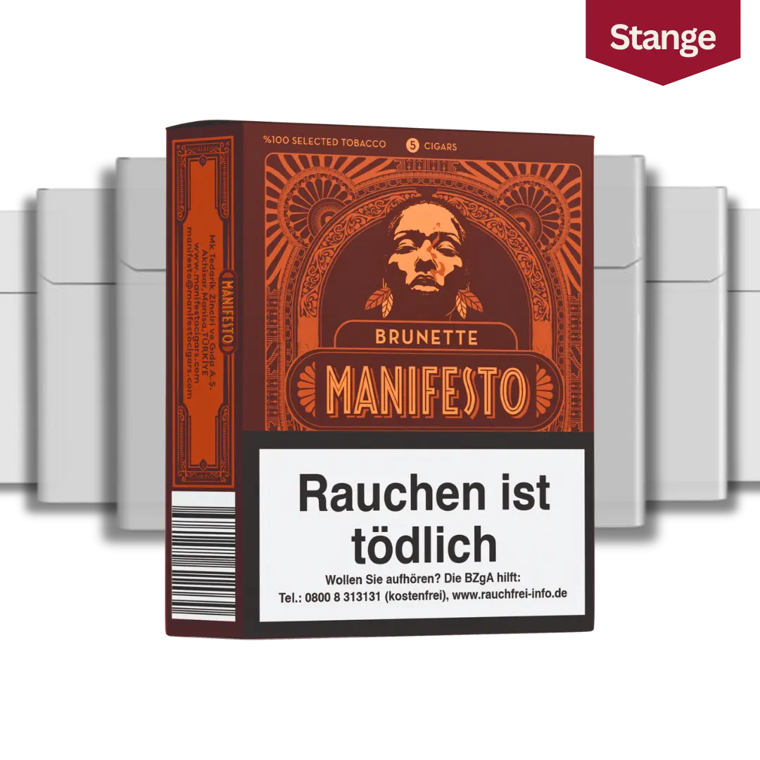 Manifesto Brunette Zigarillo Stange (10x5 Stück)