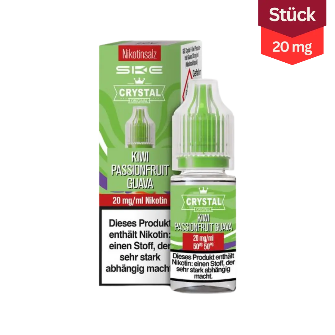 SKE Crystal Vape Liquid Kiwi Passionfruit Guava 20mg