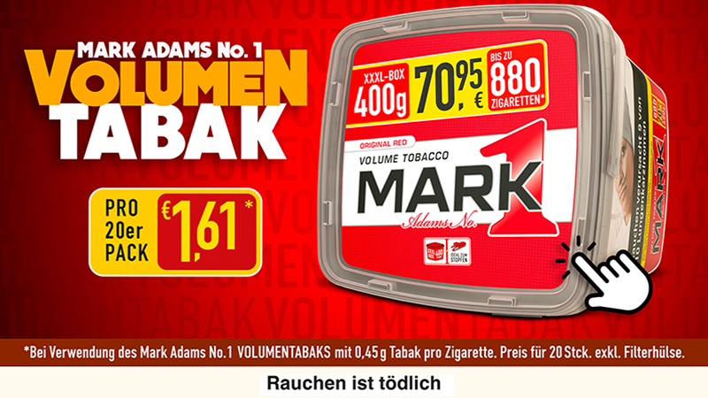 Mark 1 Volumentabak günstik online bestellen