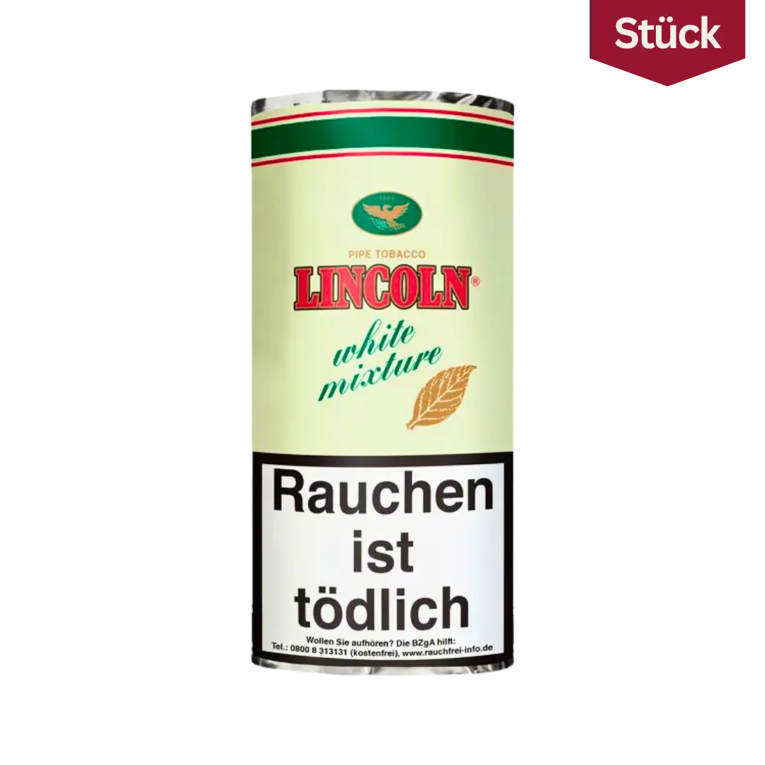 Lincoln White Mixture Tabak Pfeifentabak Pouch (50g) Lincoln White Mixture Tabak Pfeifentabak Pouch (50g)