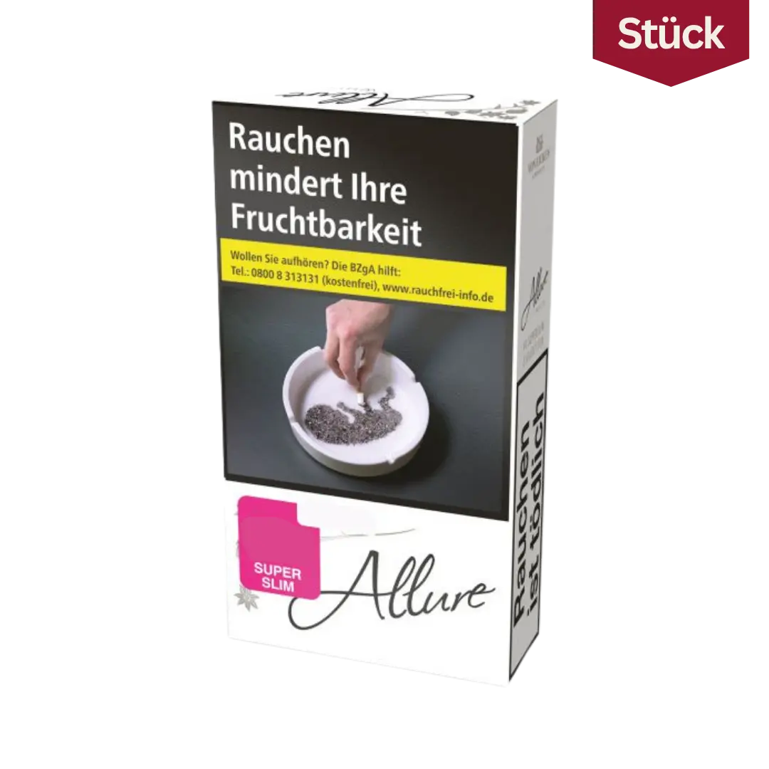 Allure White Slim Zigaretten Allure White Slim Zigaretten