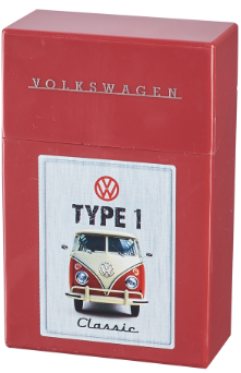 VW Volkswagen Zigarettendose Zigarettenbox Rot Type 1