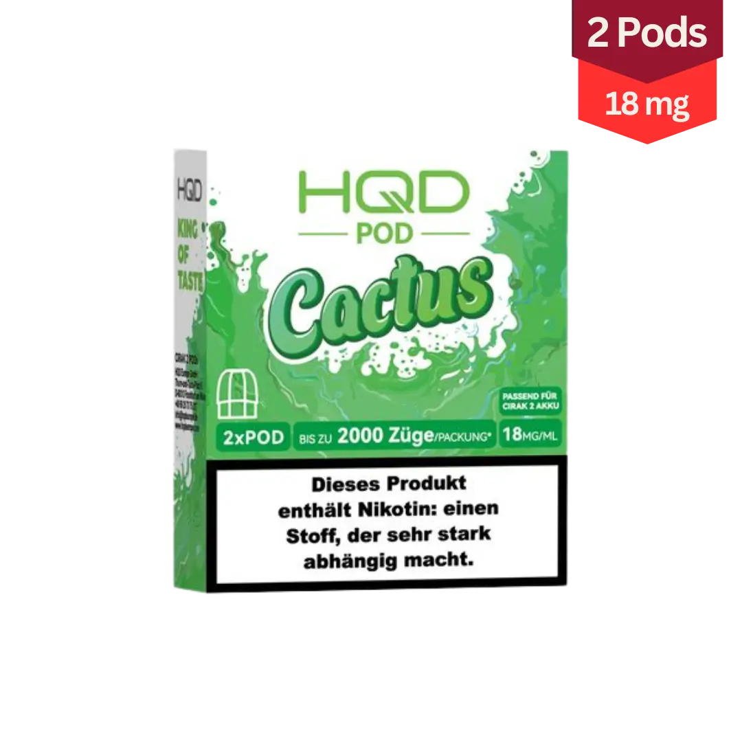 HQD Cirak 2 Pod Vape Cactus 18mg