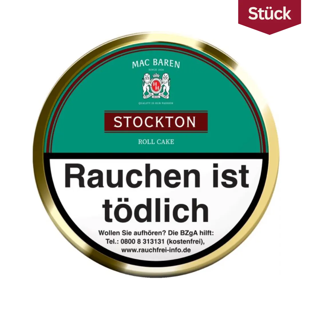Mac Baren Stockton Roll Cake Tabak Pfeifentabak Dose (100g)