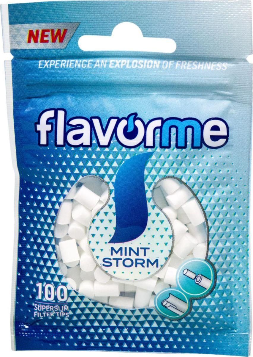 FlavorMe Mint Storm Super Slim Filter Tips 5mm (100 Stück)