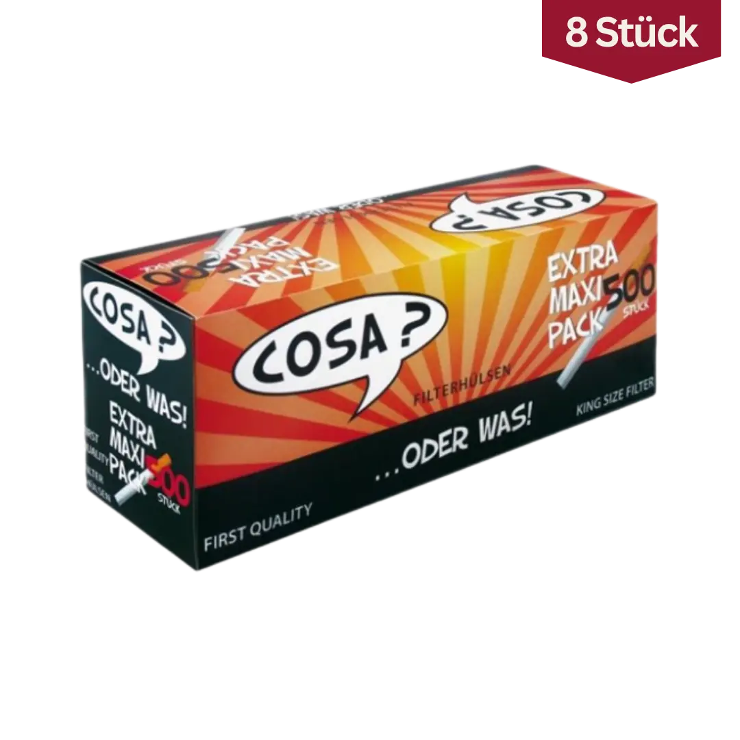 Bundle: Cosa 500er Hülsen Filterhülsen (8x500)