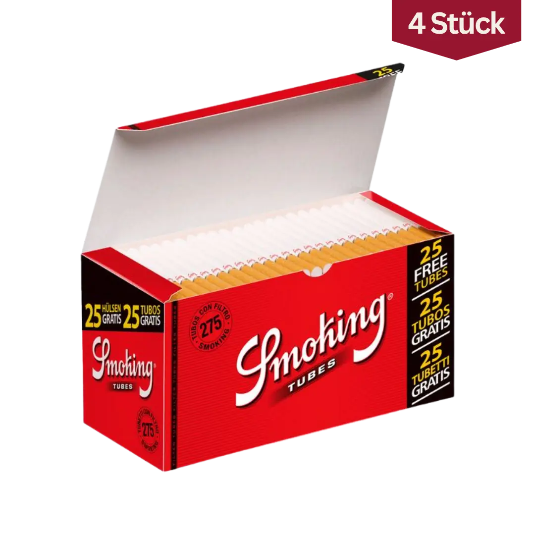 Bundle: Smoking Zigaretten Hülsen King Size (4x250+25 Stück)