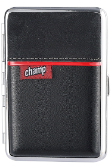 Champ Etui PU Leder Mini Schwarz Rot