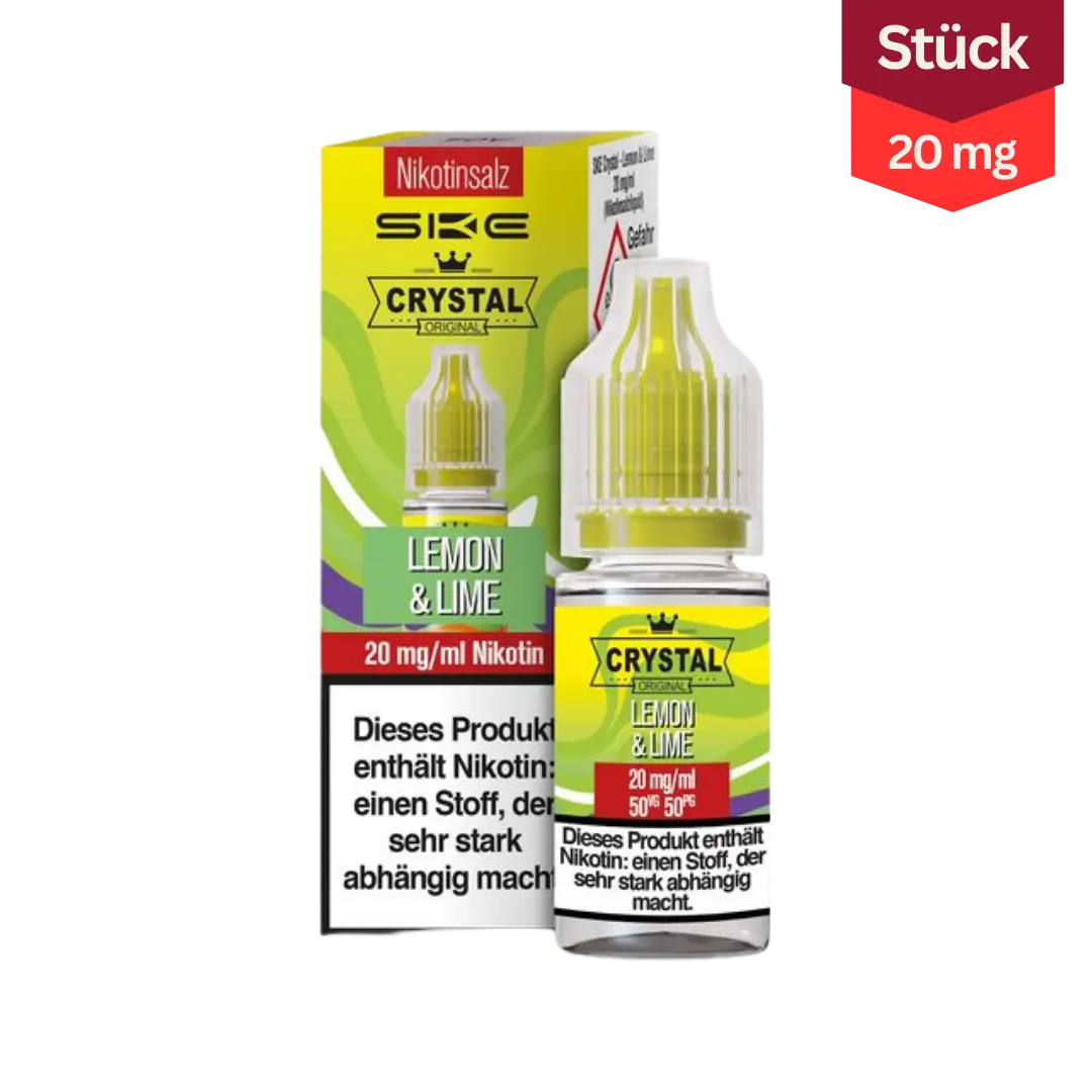 SKE Crystal Vape Liquid Lemon Lime 20mg