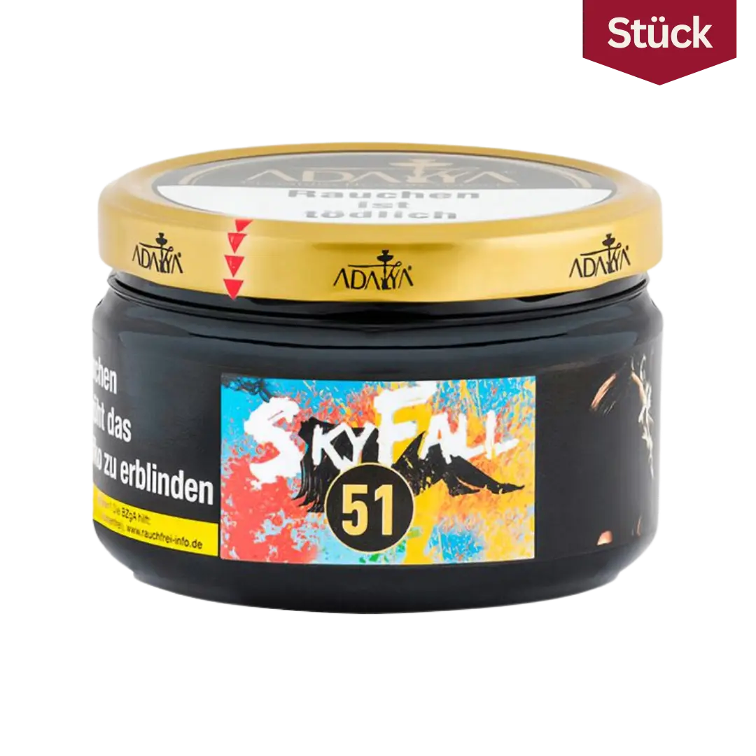 Adalya SkyFall Honigmelone Pfirsich Wassermelone Tabak Shishatabak 200g