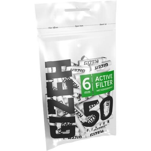 Gizeh Filter Black Aktivkohle Beutel (50 Filter)