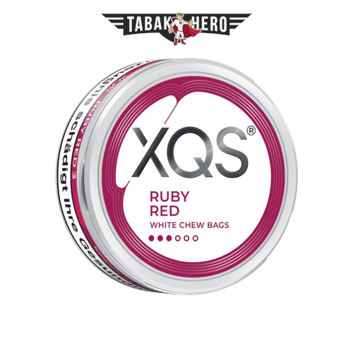 XQS Ruby Red Erdbeere Chew Bags Dose mit portioniertem Kautabak