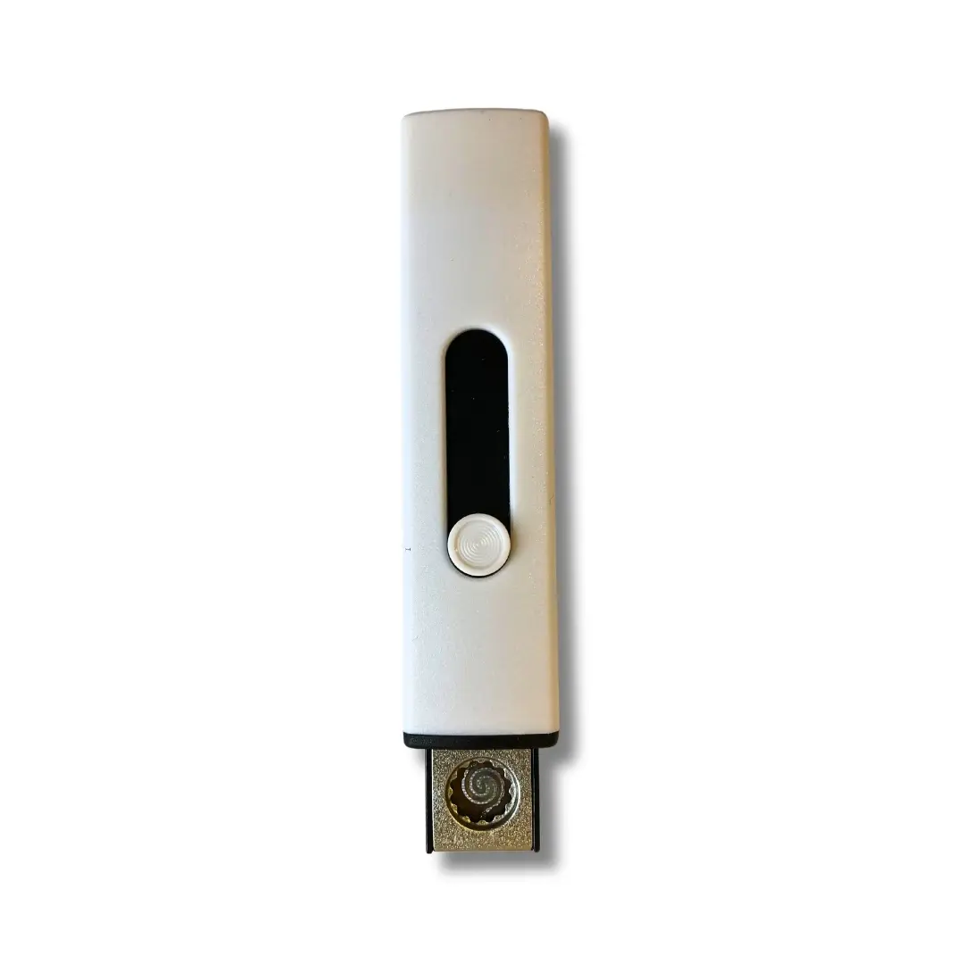 USB Feuerzeug Spirale Charge Weiss Schwarz USB Feuerzeug Spirale Charge Weiss Schwarz