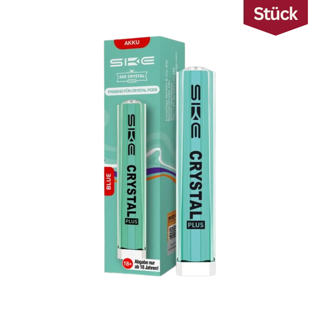 SKE Crystal Plus Akku Vape Gerät Blau 400 mAh
