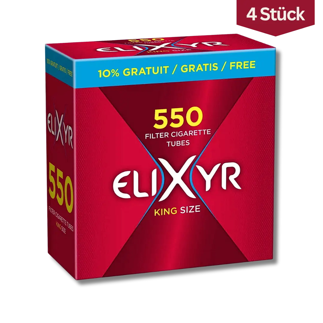 Bundle: Elixyr Filterhülsen King Size (4x550 Stück)