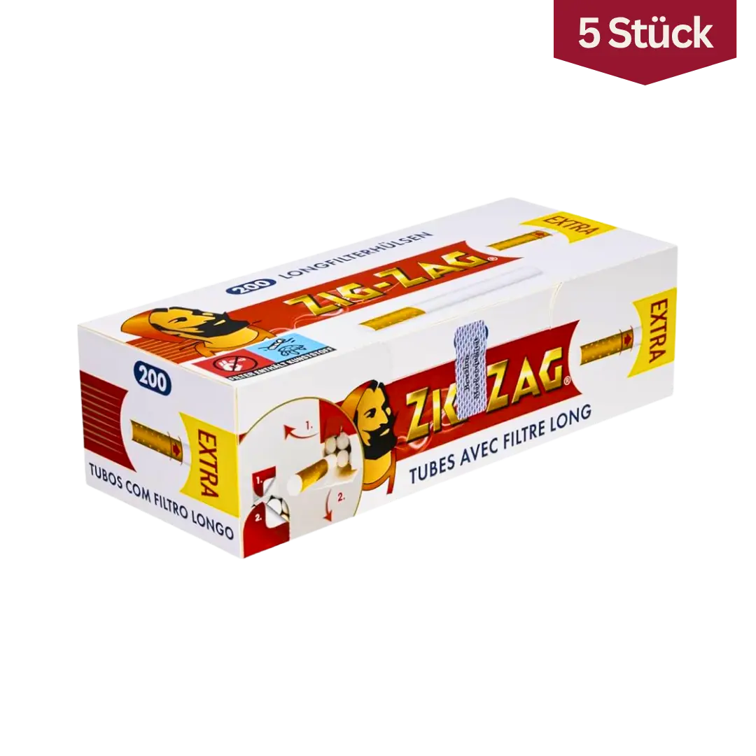 Bundle: Zig Zag Extra Hülsen (5x200 Stück)