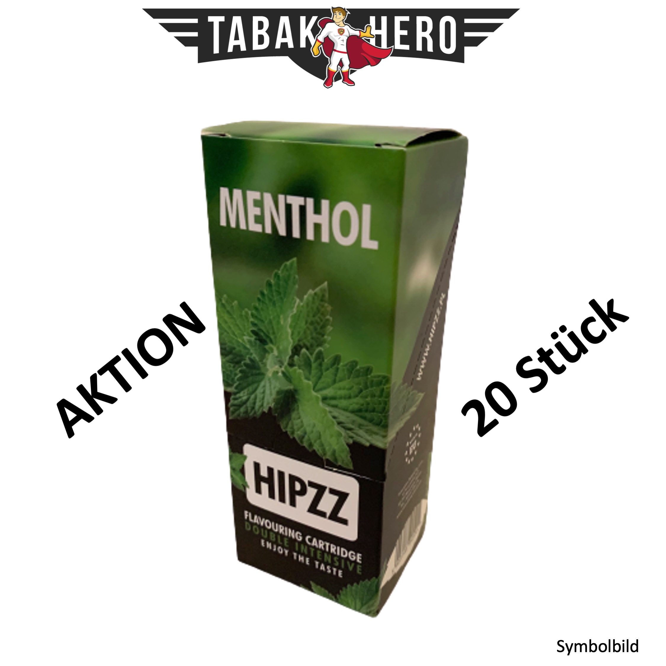 HIPZZ Aromakarten Menthol - 20 Stück Aroma Karten