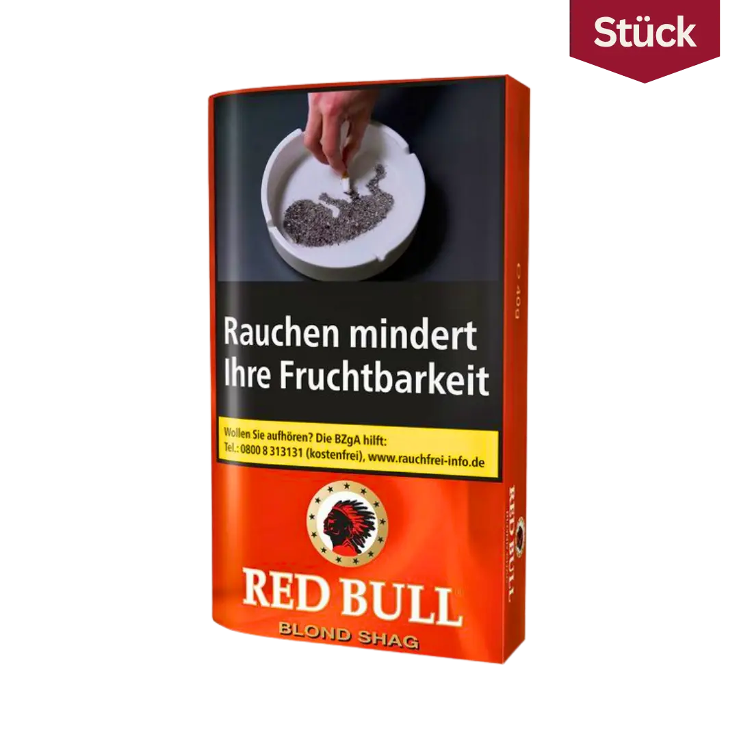 Bundle: Red Bull Blond Shag Feinschnitt Tabak Pouch (5x40g)