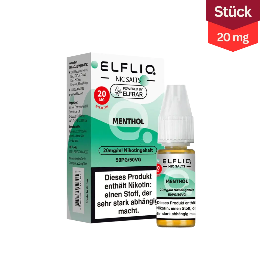 Elfliq Vape Liquid Menthol