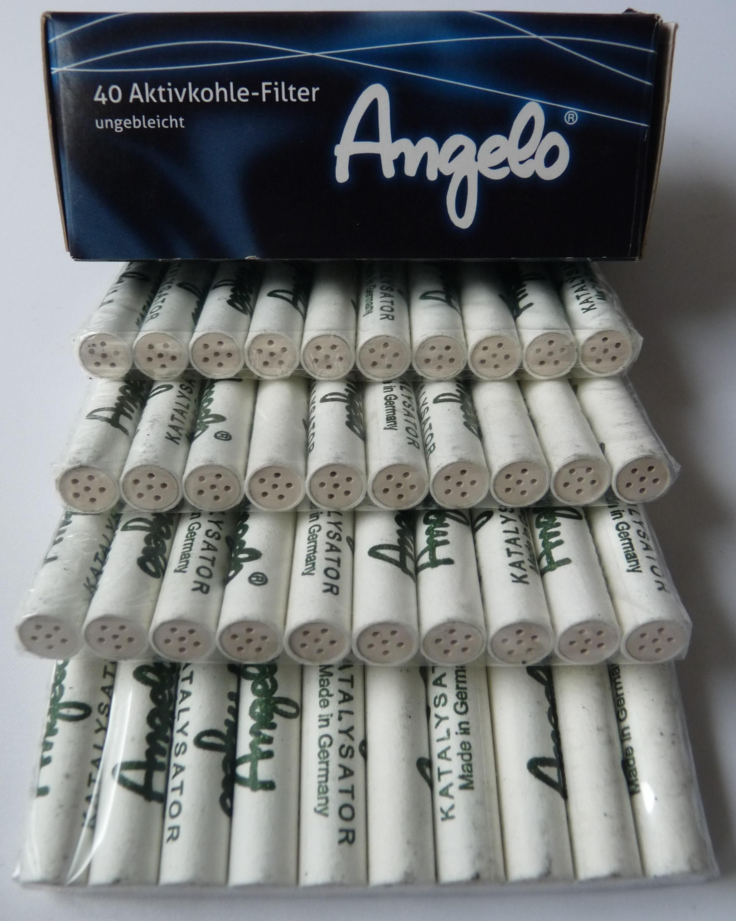Pfeifenfilter Angelo 9mm Filter 40 Stück