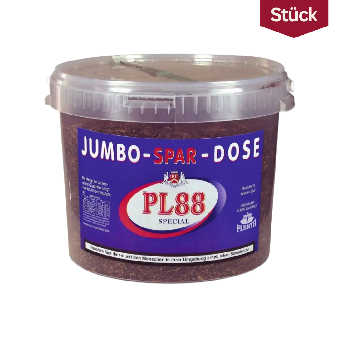 PL88 Special Tabak Feinschnitt Jumbo Spar Dose (260g)