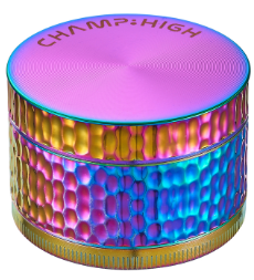 Grinder Hammered Regenbogen mit Diamantzähnen (Ø 52mm / 4 Teilig)