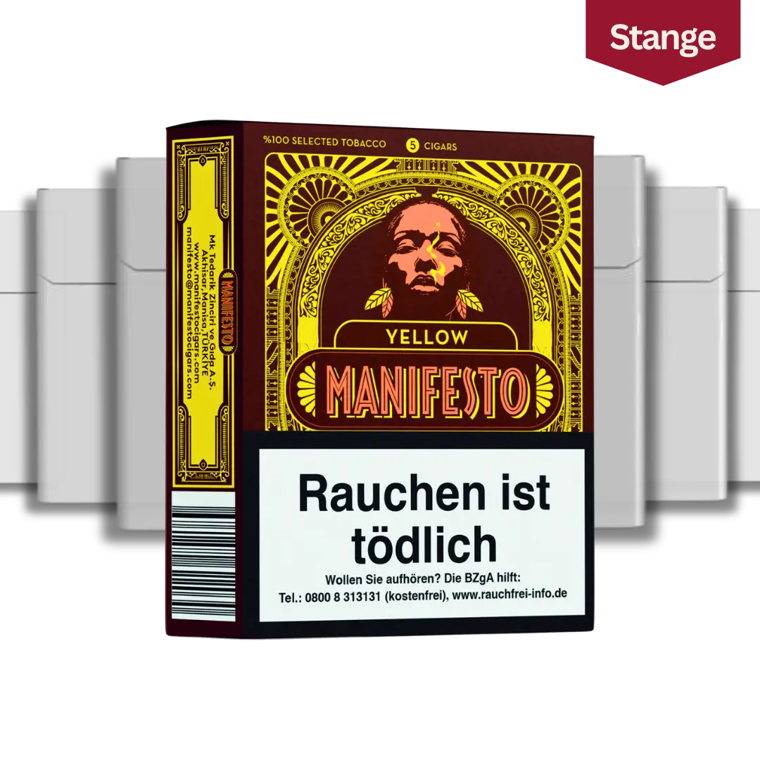 Manifesto Yellow Zigarillo Stange (10x5 Stück)