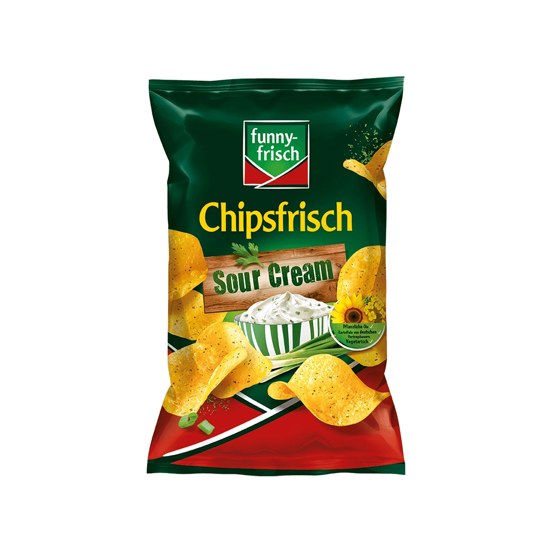funny-frisch Chipsfrisch Sour Cream (10x150g)