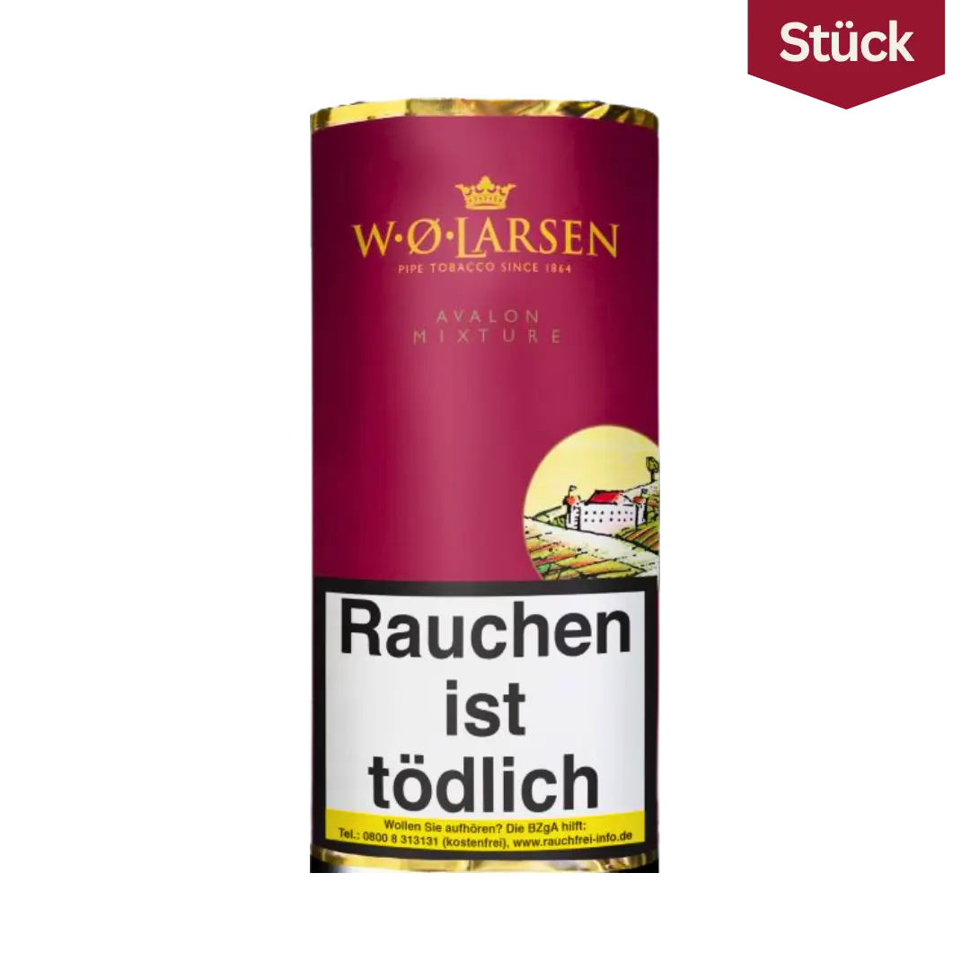 Bundle: W.O. Larsen Avalon Mixture Tabak Pfeifentabak Pouch (5x50g)