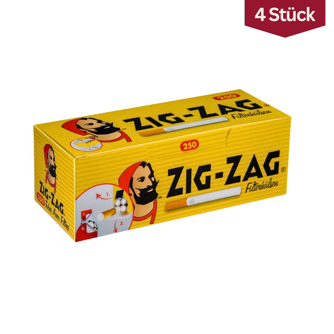 Bundle: Zig Zag Hülsen (4x250 Stück)