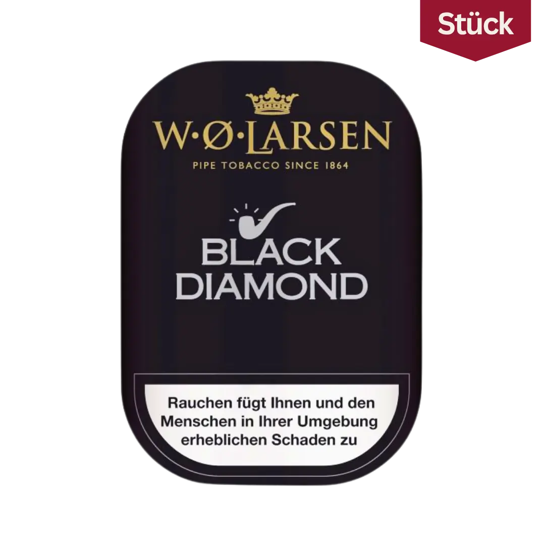W.O. Larsen Black Diamond Tabak Pfeifentabak Dose (100g)