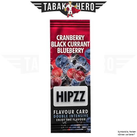 karte-cranberry HIPZZ Aroma Card Cranberry black Currant Blueberry (wie Rizla) Aroma Alternative 1 Stück