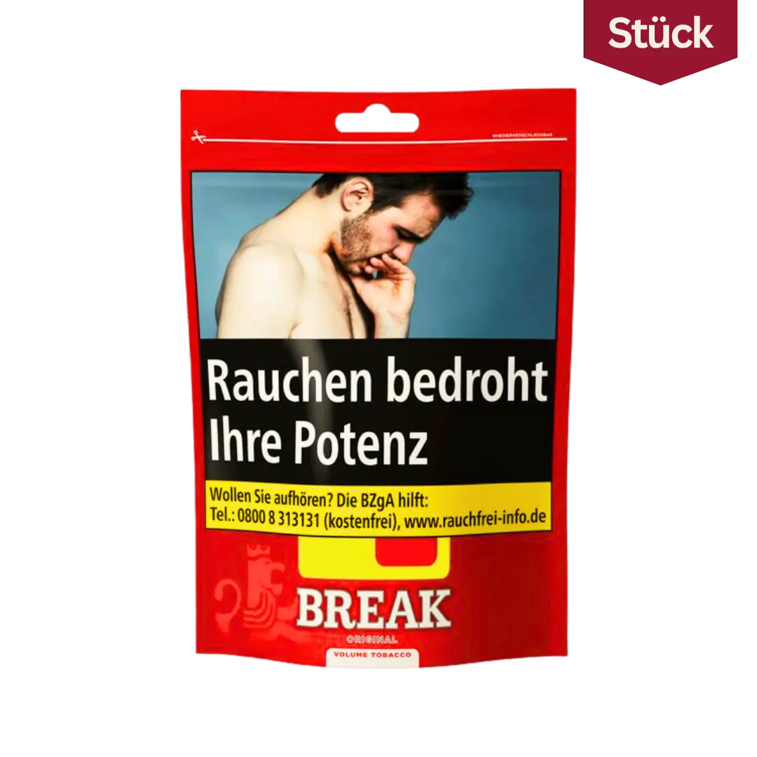 Break Original Red Tabak Volumentabak Beutel