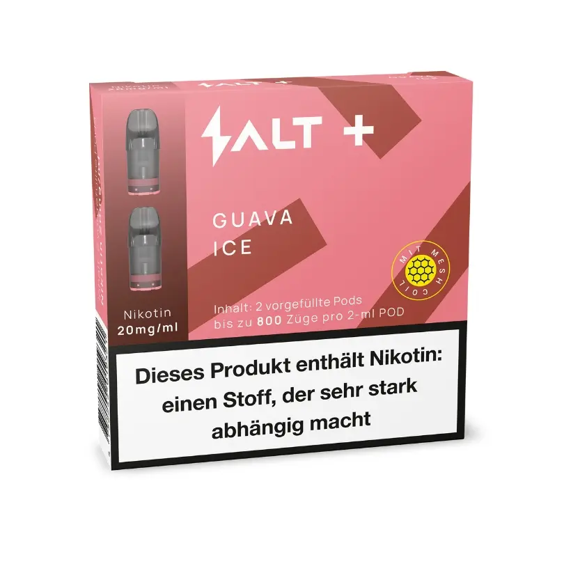 Salt Plus Guava Ice Pod E-Zigarette Vape Liquid (2x2ml)