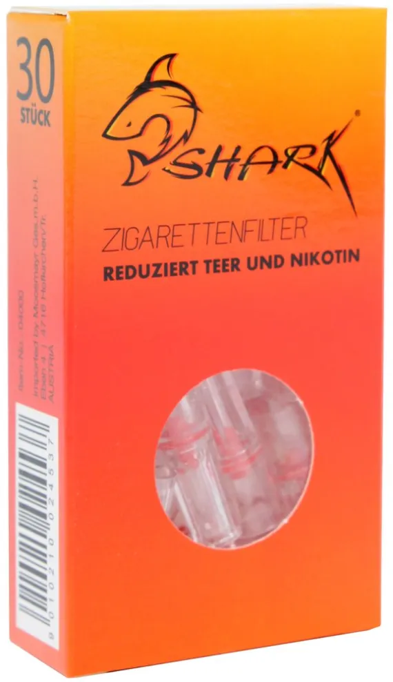 Shark Einwegspitze Teer und Nikotin reduzieren (30 Stück)