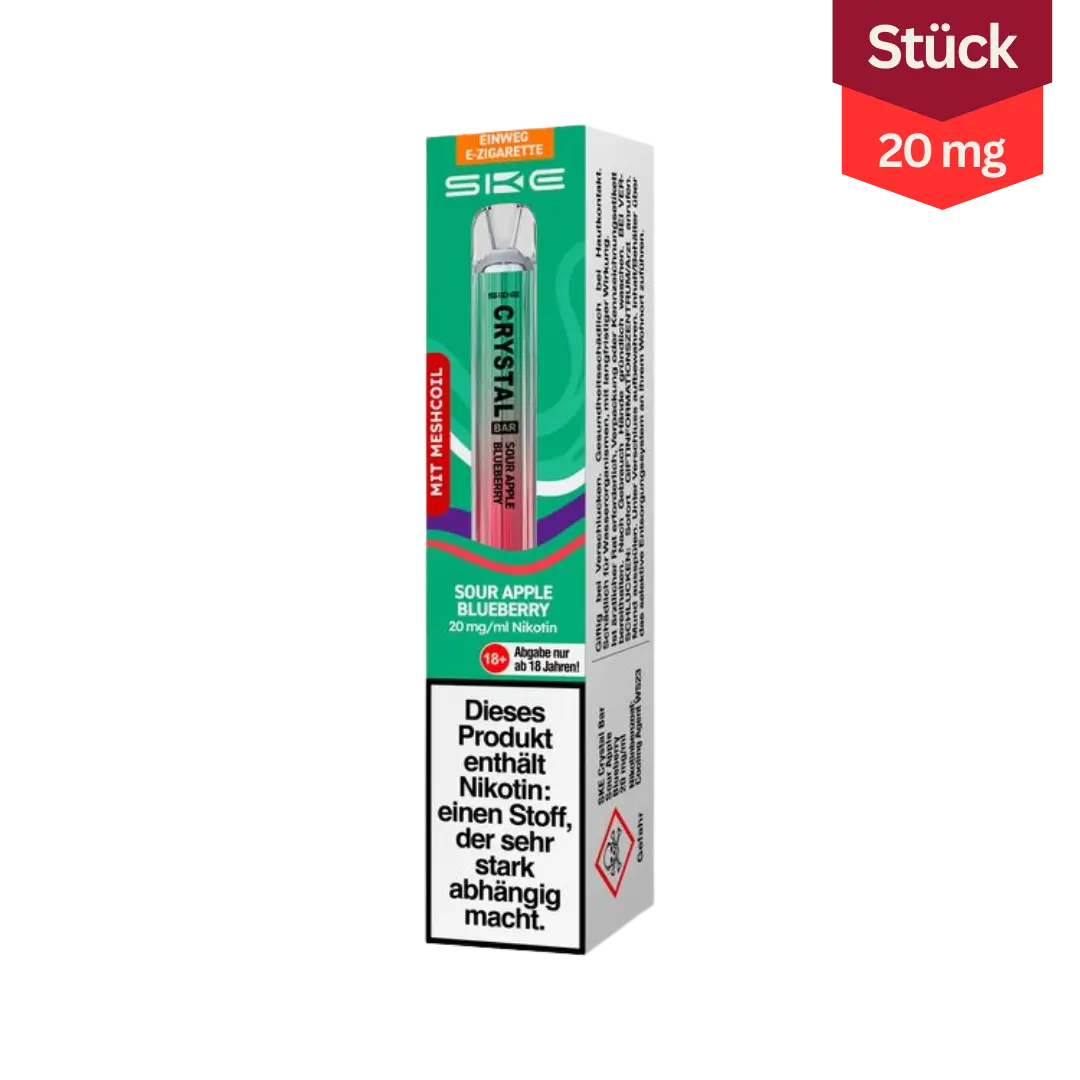 SKE Crystal Bar Sour Apple Blueberry 20mg