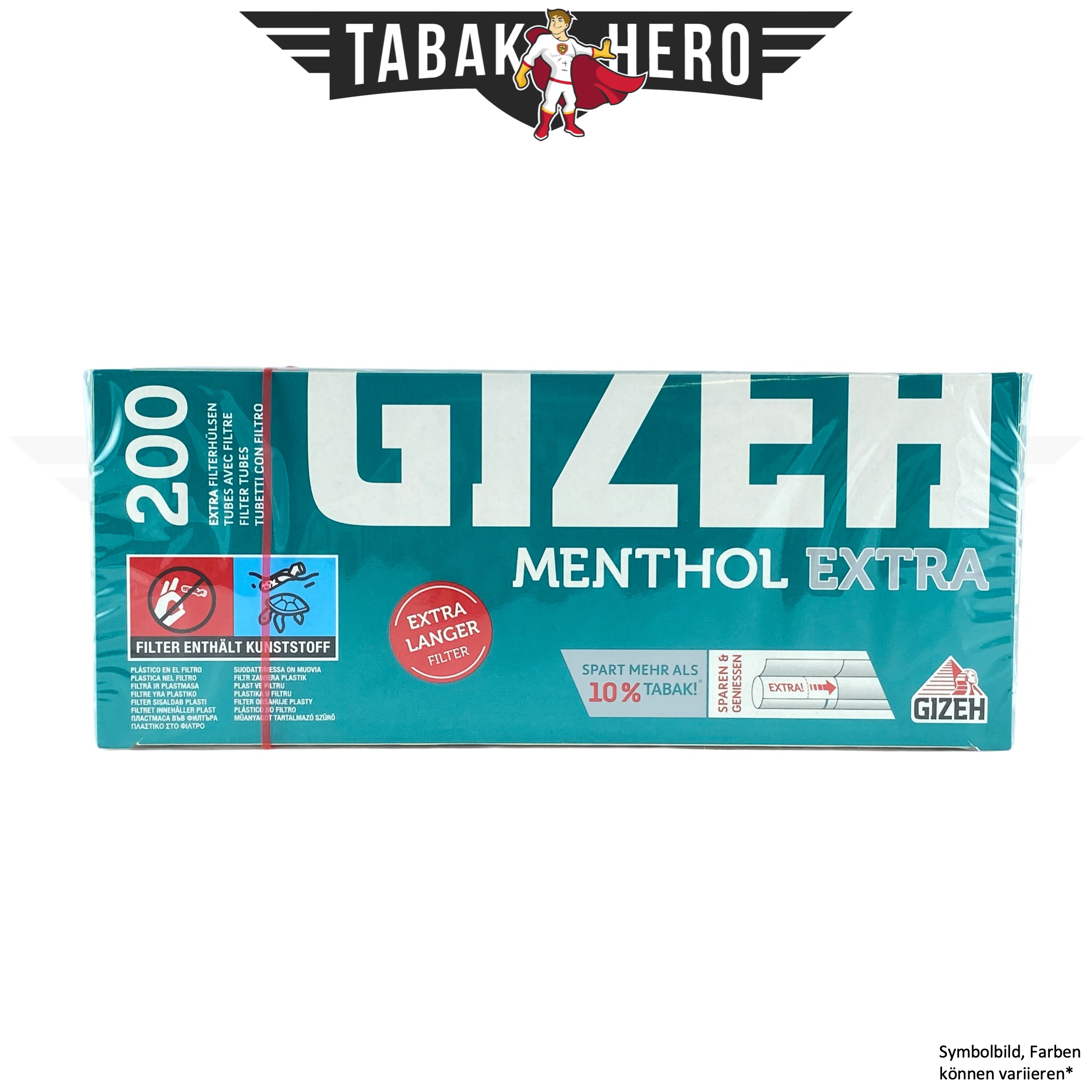 TH10468UEFoFZkUEjMoc Bundle: Gizeh Menthol Zigaretten Hülsen Extra (20x200 Hülsen)