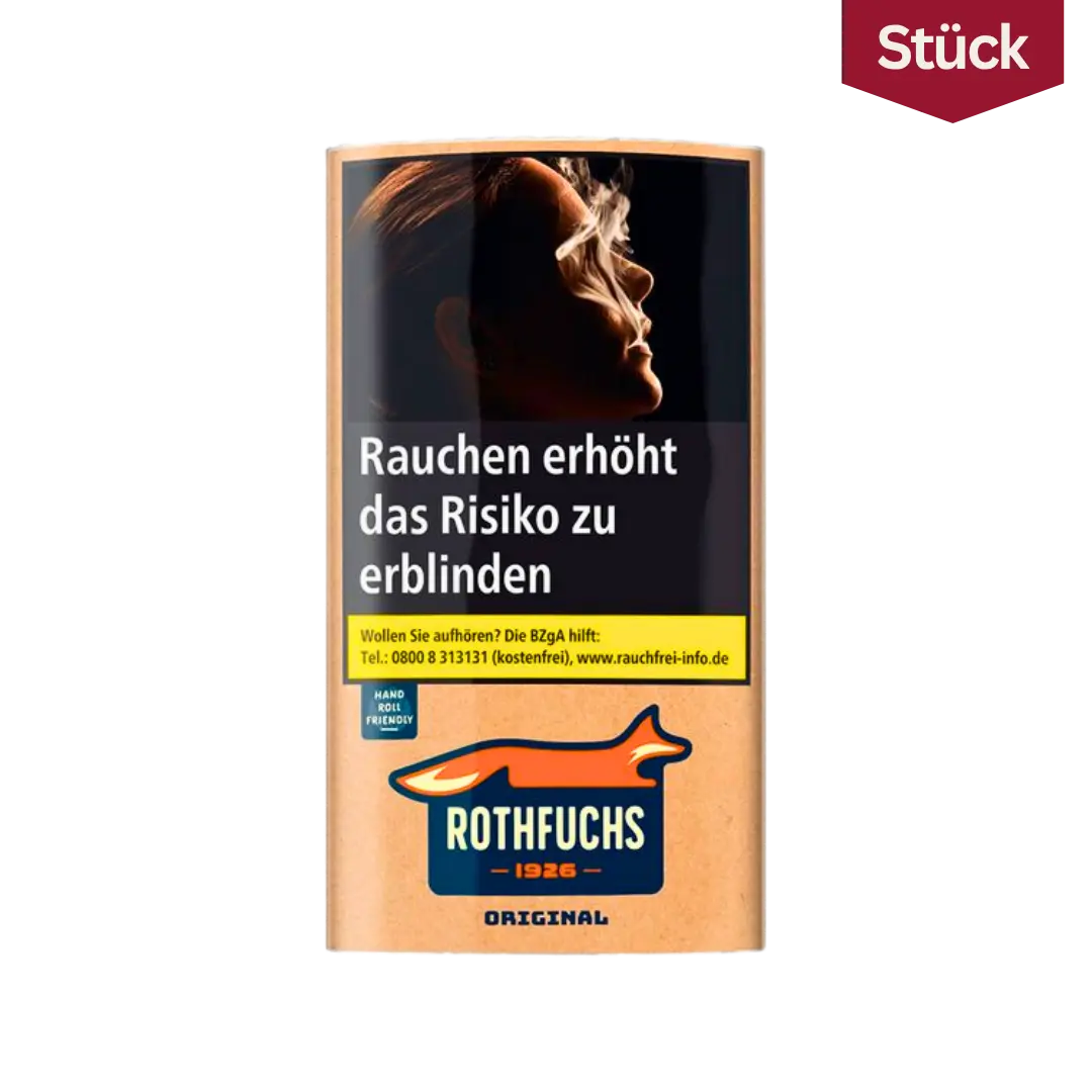 Bundle: Rotfuchs Original Feinschnitt Tabak Pouch (5x30g)