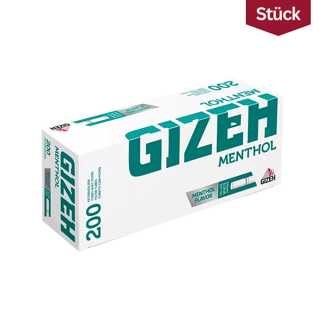 Gizeh Menthol Zigarettenhülsen King Size (200 Stück) Gizeh Menthol Zigarettenhülsen King Size (200 Stück)
