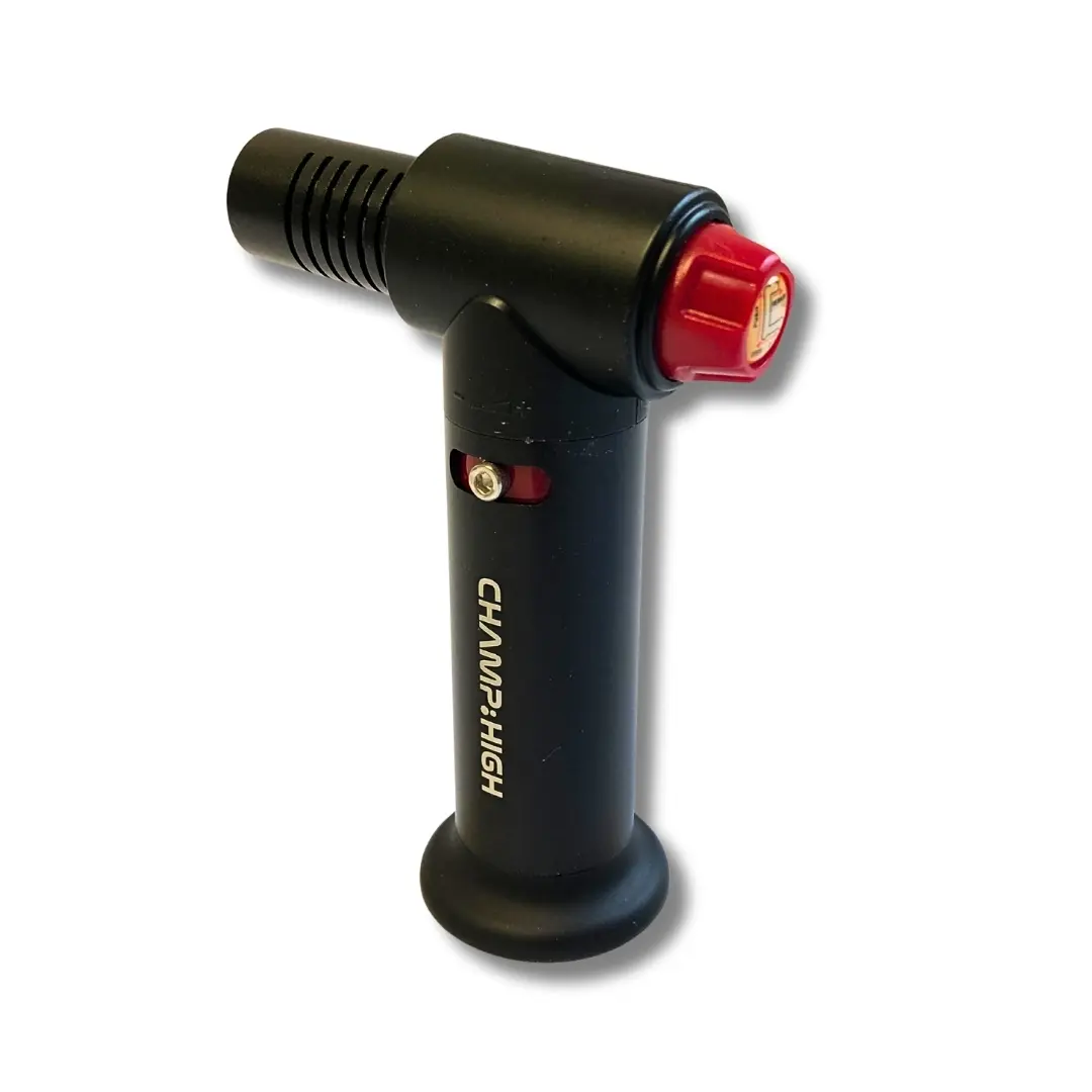 Champ High Sturmfeuerzeug Quad Jetflame Schwarz Ansicht