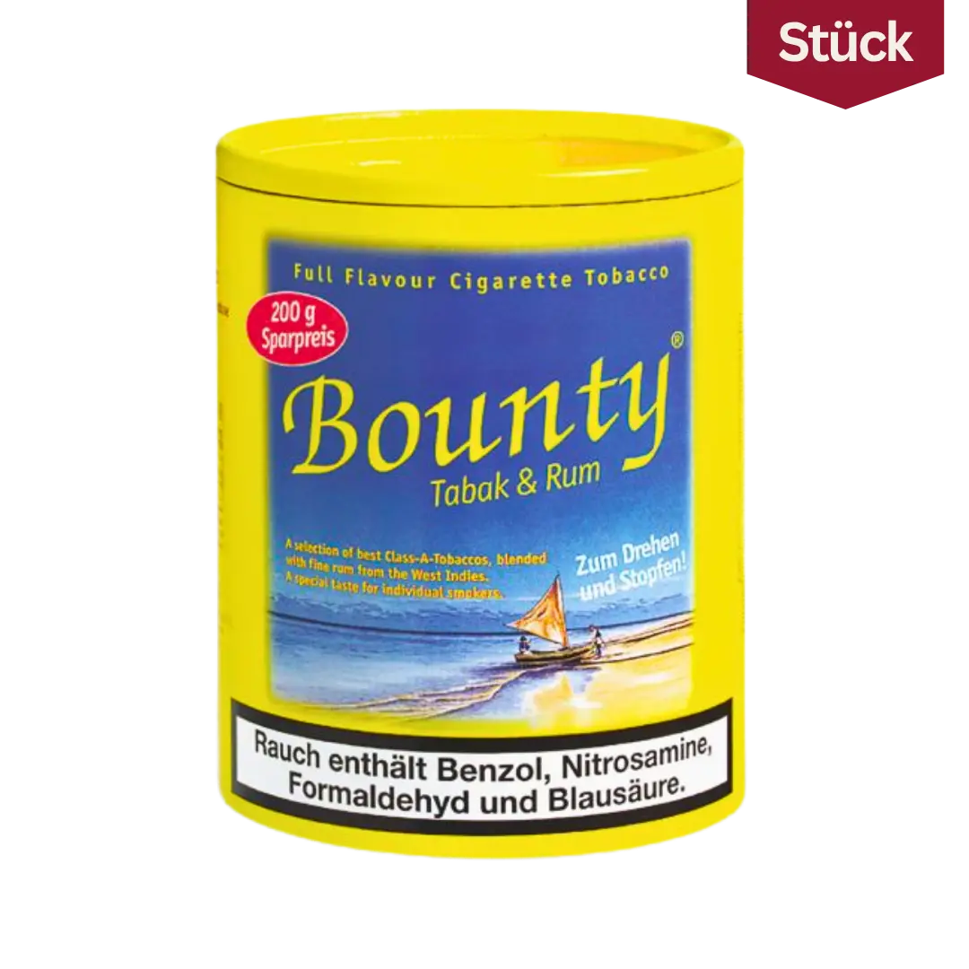 Bounty Tabak und Rum Tabak Volumentabak Dose