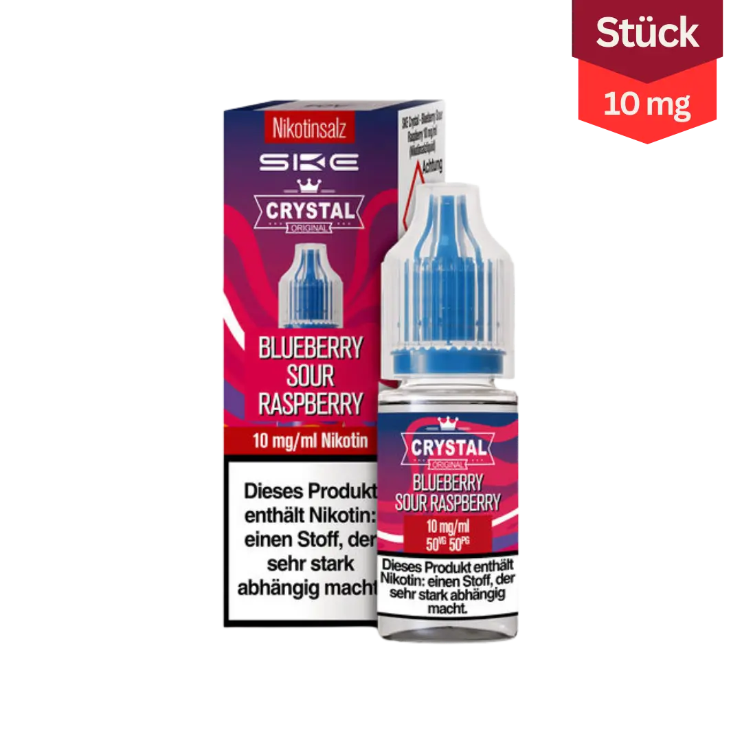 SKE Crystal Vape Liquid Blueberry Sour Raspberry 10mg