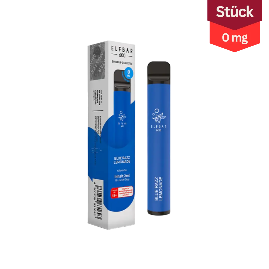 Elfbar 600 Blue Razz Lemonade nikotinfrei