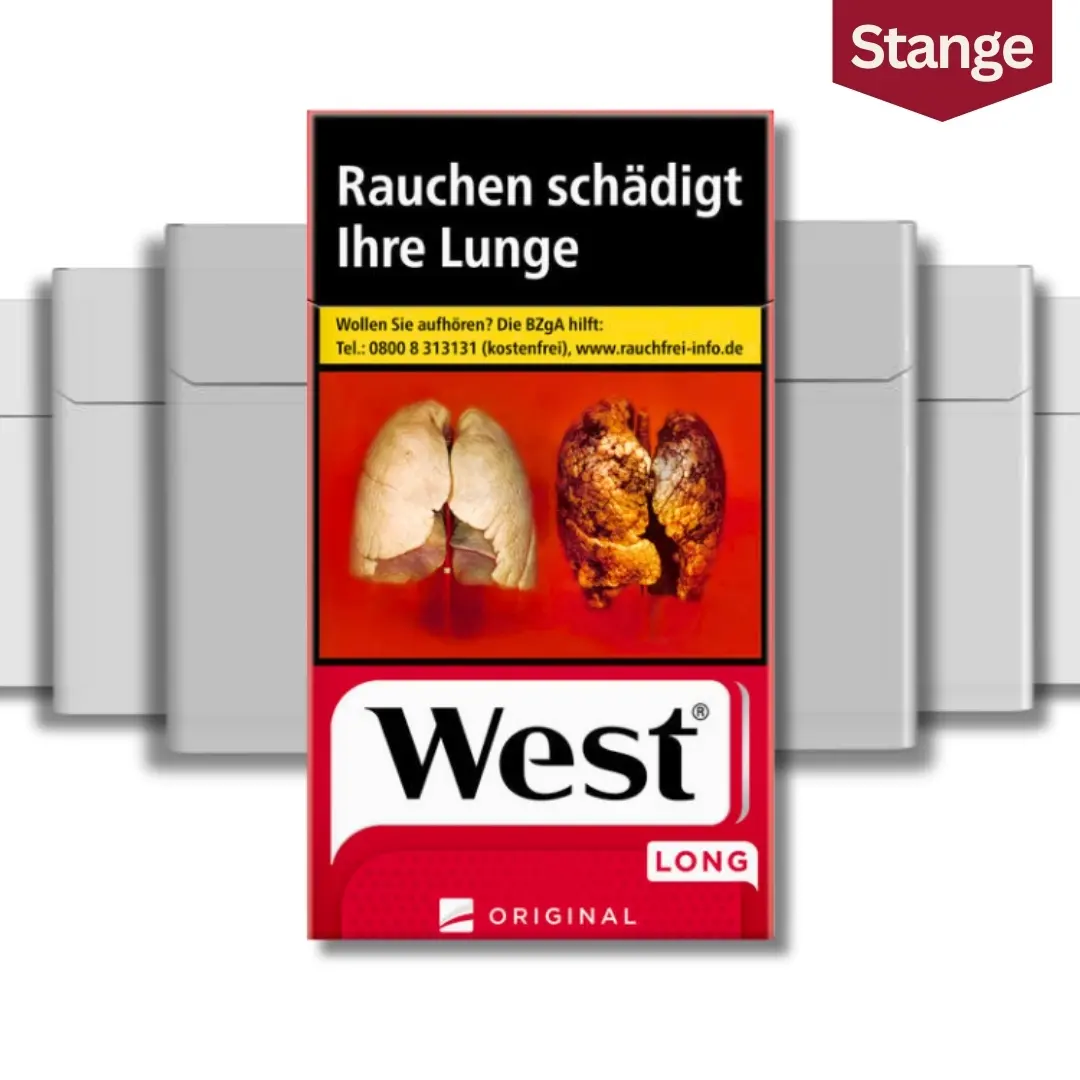 West Original Red Long Zigaretten Stange